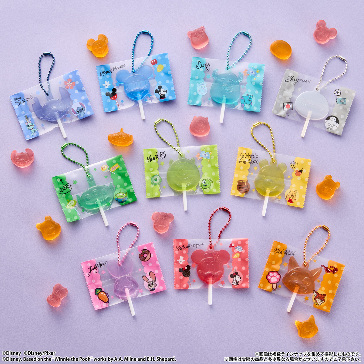 BANDAI Candy Disney Characters Candy Charms Gummies