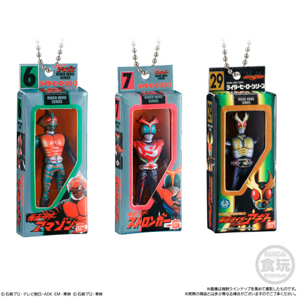 BANDAI Candy Kamen Rider Sofubi Package Charm 2 & Choco Biscuit (Kamen Rider)