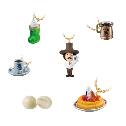 BANDAI Candy Komeda Coffee Shop Mascot & Shiro-Noir Flavored Chocolate Biscuits