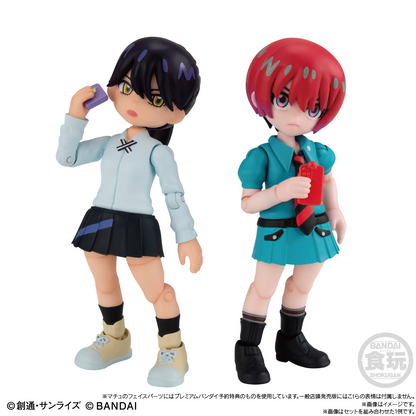 BANDAI Candy Link Travelers『Gundam GQuuuuuuX』 the world of Machu & Nyaan Set (Mobile Suit Gundam)