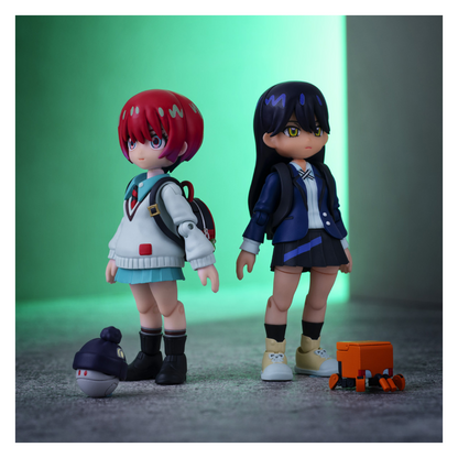 BANDAI Candy Link Travelers『Gundam GQuuuuuuX』 the world of Machu & Nyaan Set (Mobile Suit Gundam)