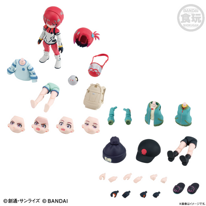 BANDAI Candy LINKTRAVELERS 'Mobile Suit Gundam GQuuuuuuX' world matching-coordinate set (Mobile Suit Gundam)