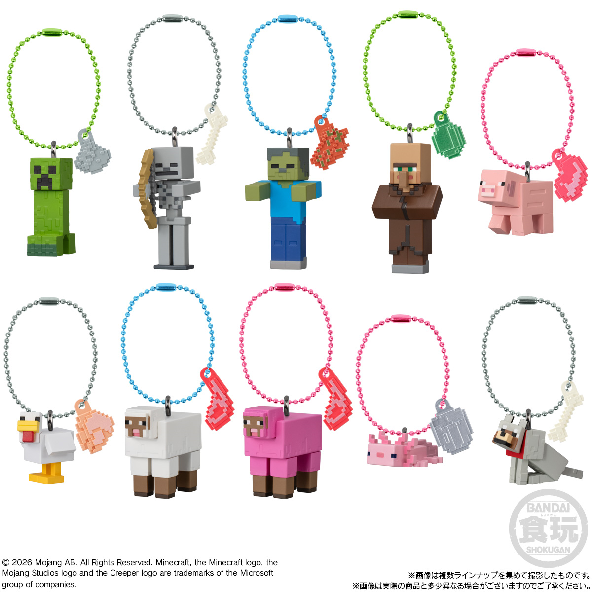 BANDAI Candy Minecraft Mascot & Biscuits