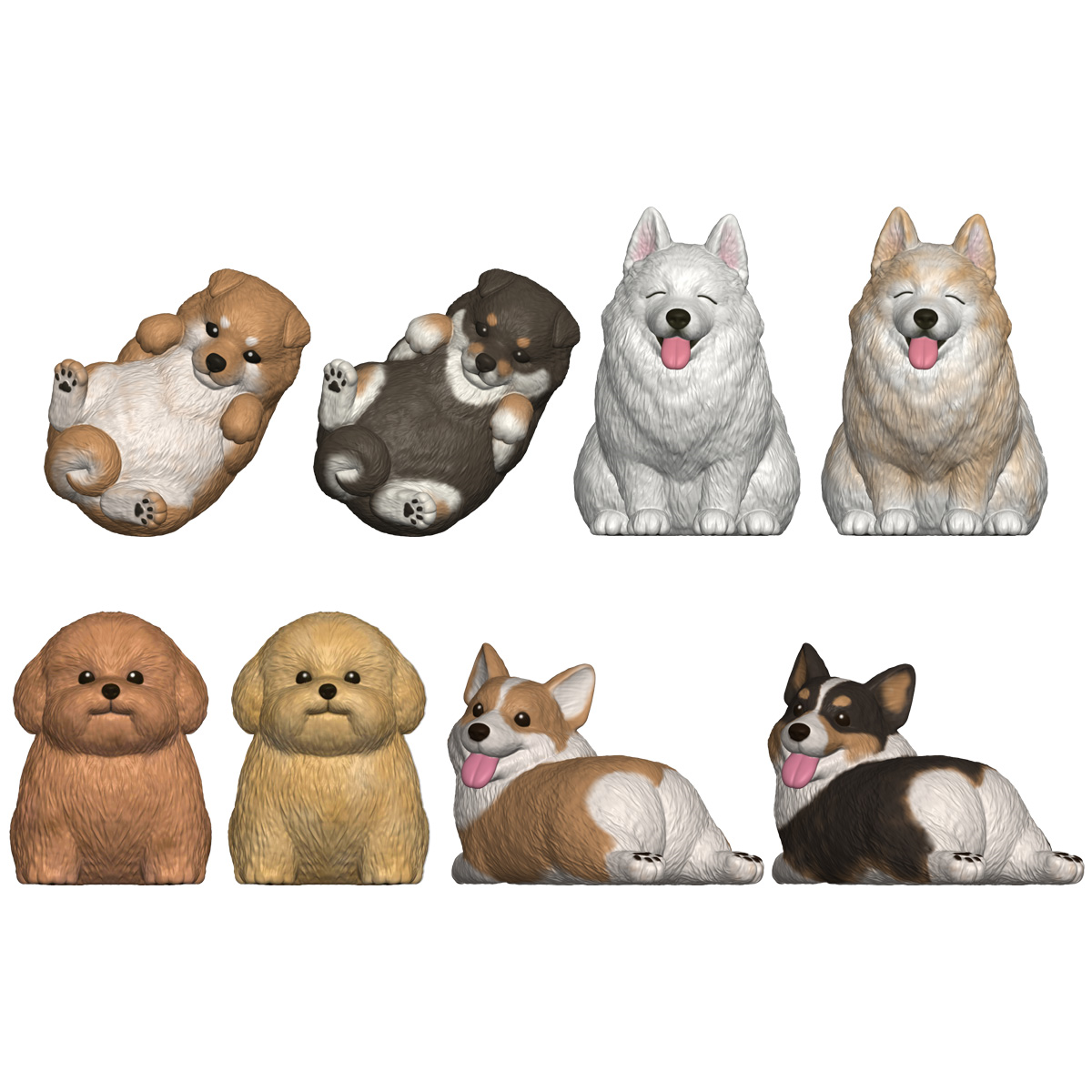 BANDAI Candy Mocchiri Kororin♪ Puppies