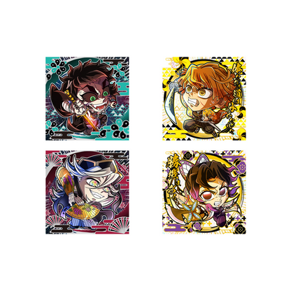 BANDAI Candy Niforumeishon Demon Slayer Deformed Sticker Wafer 16 (Demon Slayer)