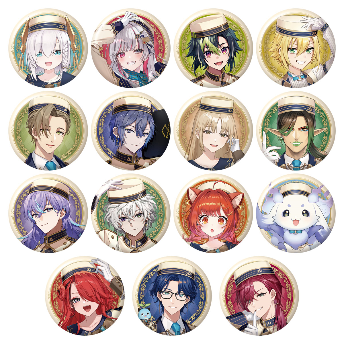 BANDAI Candy Nijisanji Can Badge Biscuit 2