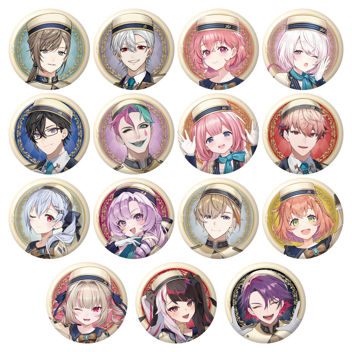 BANDAI Candy Nijisanji Pin Badge Biscuit
