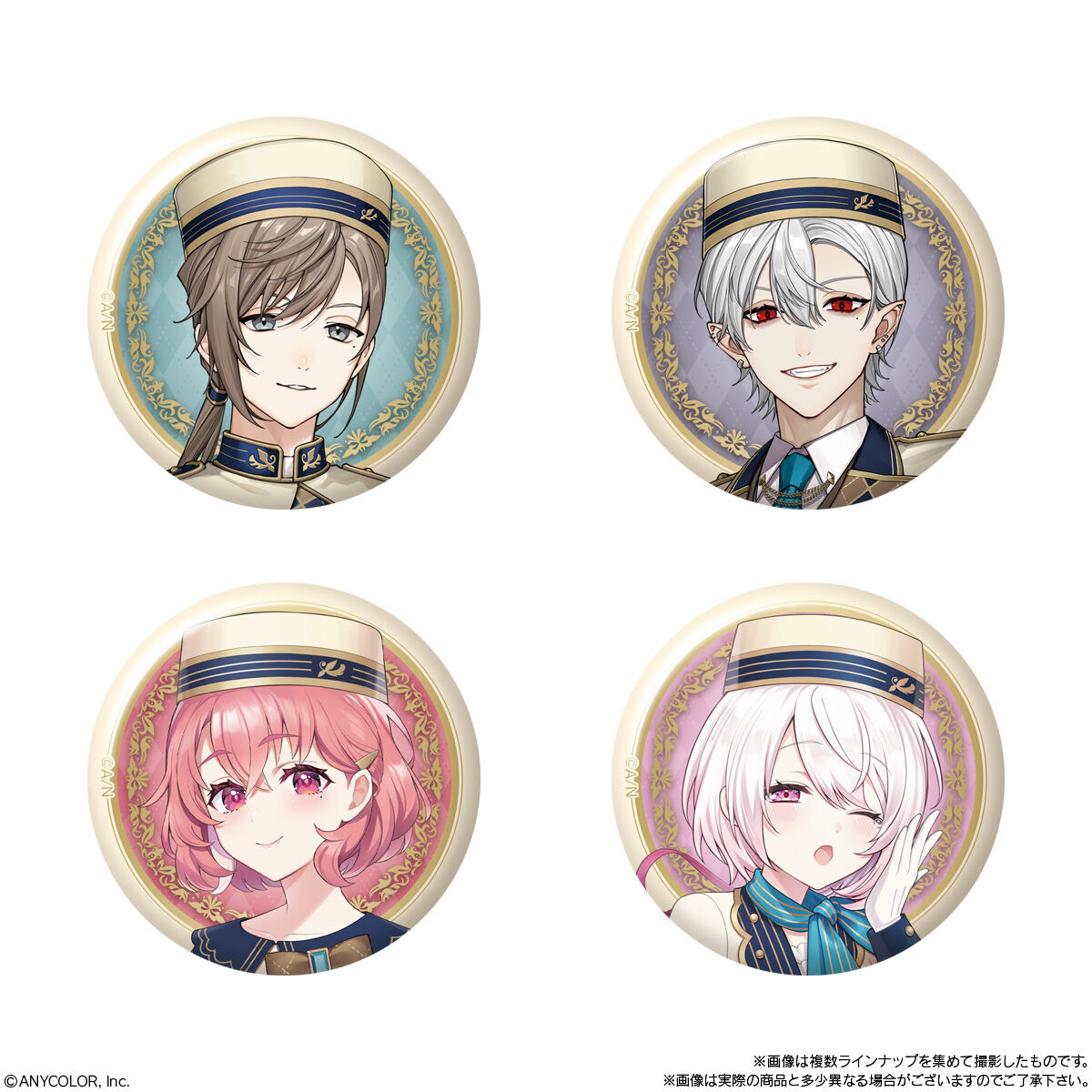 BANDAI Candy Nijisanji Pin Badge Biscuit