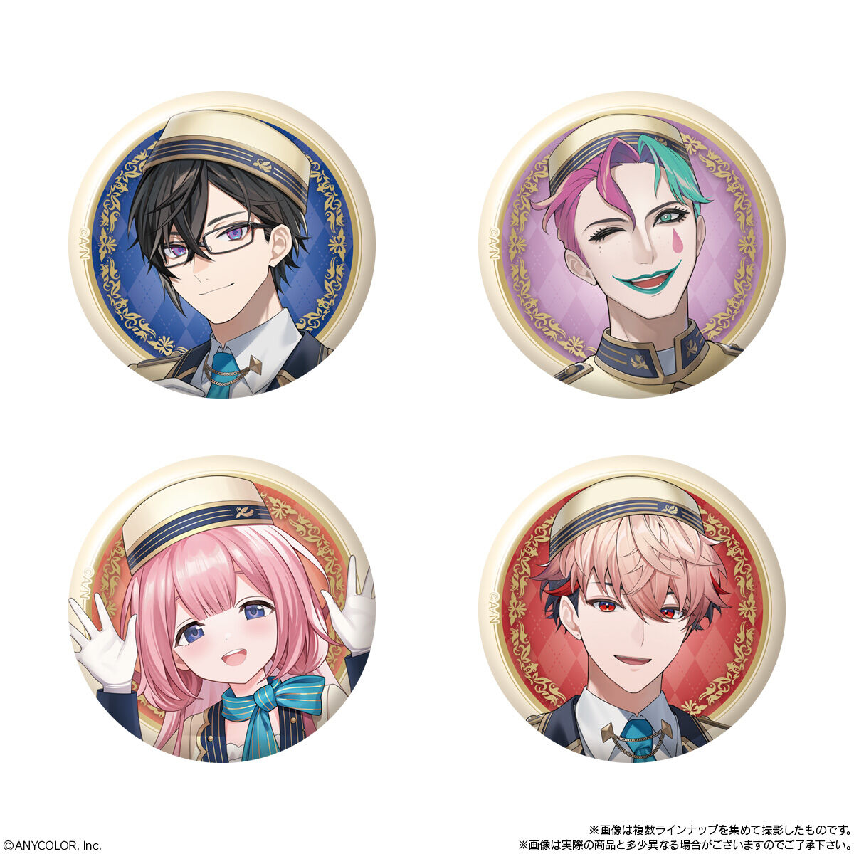 BANDAI Candy Nijisanji Pin Badge Biscuit