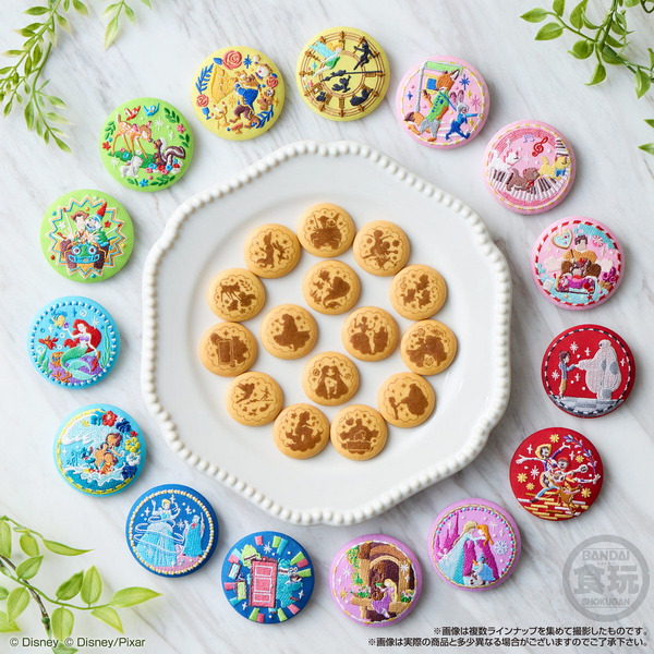 BANDAI Candy Reissue Disney Characters Embroidered Can Badge Biscuits 2 (Disney)