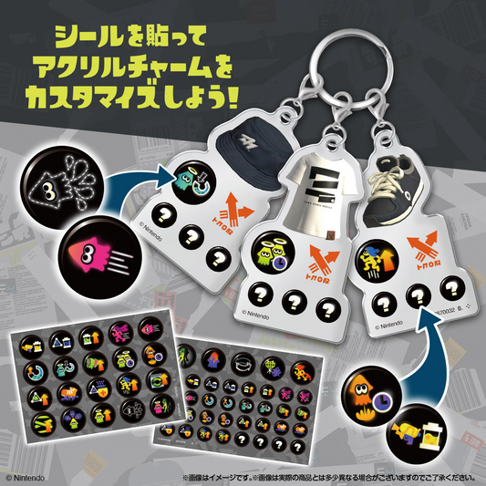 BANDAI Candy Splatoon 3 Gear 3-Charm