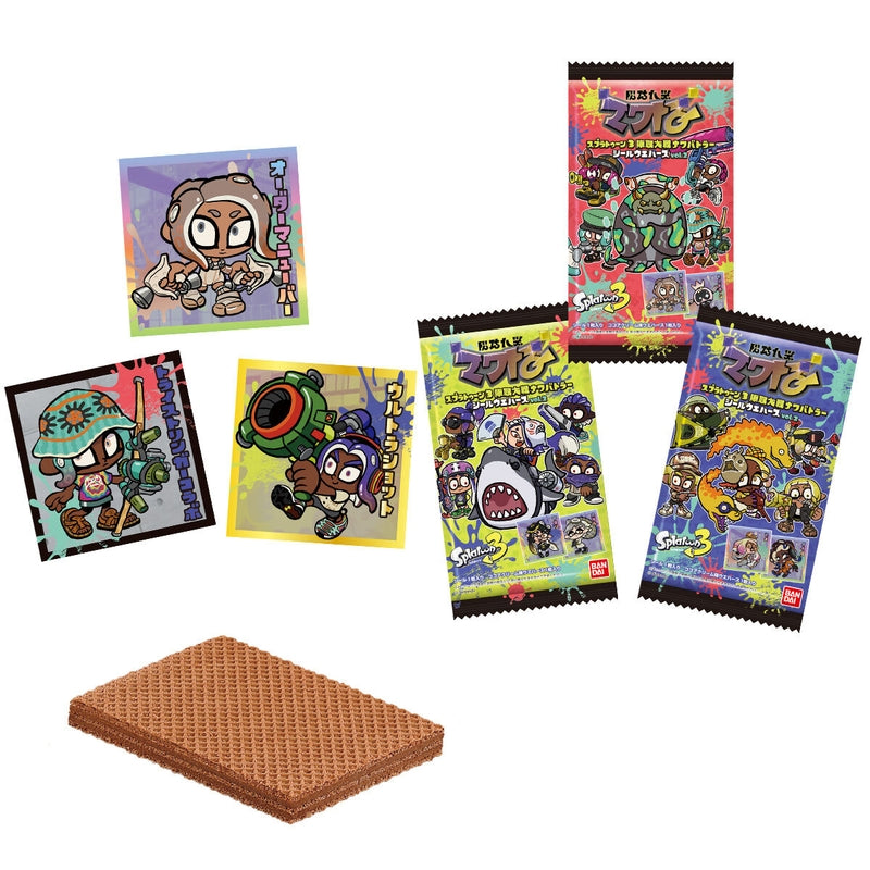 BANDAI Candy Splatoon 3 Jintori Taisen Nawa Battler Seal Wafer 2 (Splatoon)