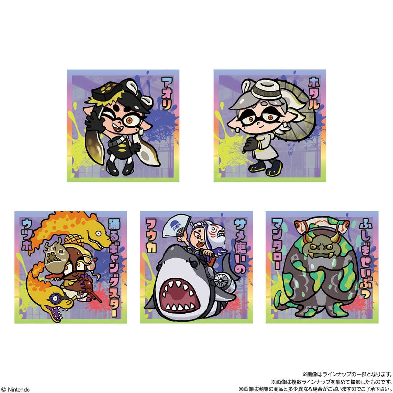 BANDAI Candy Splatoon 3 Jintori Taisen Nawa Battler Seal Wafer 2 (Splatoon)