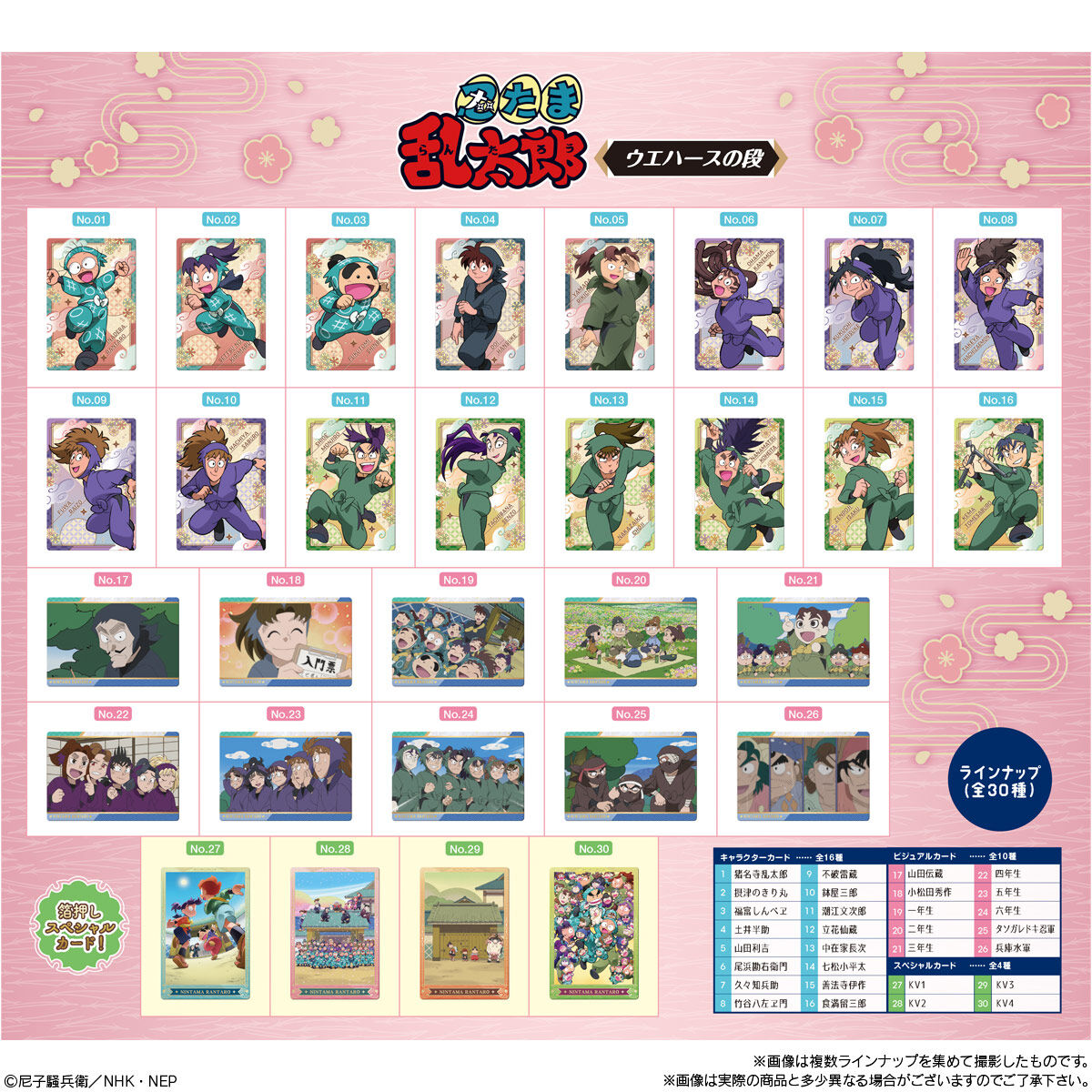 BANDAI Candy TV Anime Nintama Rantaro Wafer Edition