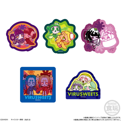BANDAI Candy VIRUSWEETS GUMMY with stickers