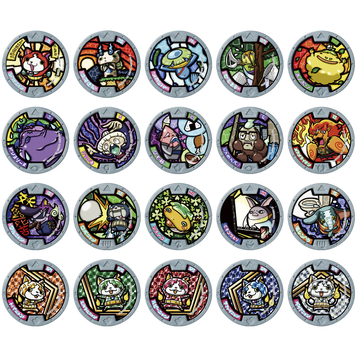 BANDAI Candy Yo-Kai Watch Medal Character Magnets (Yo-Kai Watch)