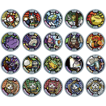 BANDAI Candy Yo-Kai Watch Medal Character Magnets (Yo-Kai Watch)