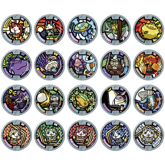 BANDAI Candy Yo-Kai Watch Medal Character Magnets (Yo-Kai Watch)
