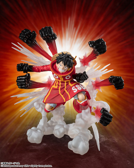 Bandai Figuarts Zero [Extra Battle] Monkey D. Luffy -Gum-Gum Hawk Gatling- (Completed) (One Piece)