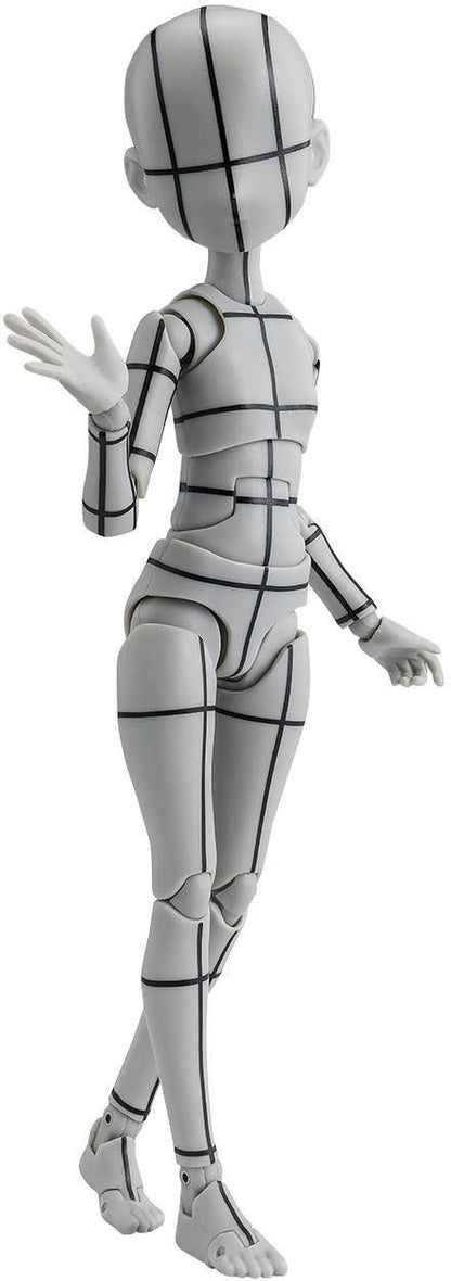 Bandai S.H.Figuarts Body-chan -Ken Sugimori- Edition -Wire Frame- (Gray Color Ver.) (Completed)