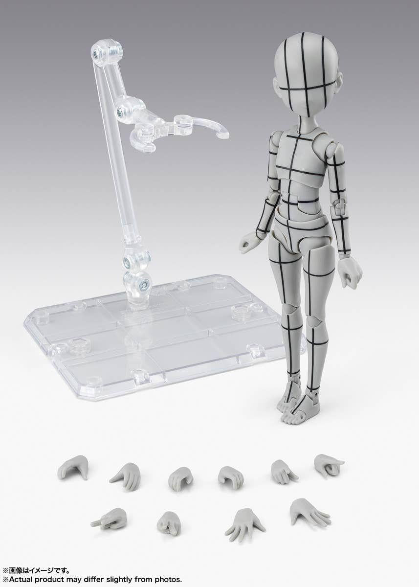 Bandai S.H.Figuarts Body-chan -Ken Sugimori- Edition -Wire Frame- (Gray Color Ver.) (Completed)