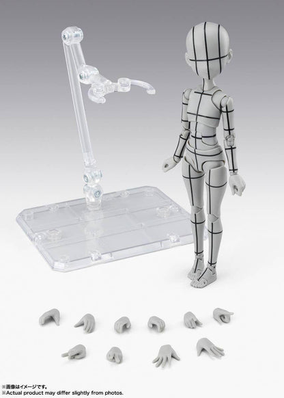 Bandai S.H.Figuarts Body-chan -Ken Sugimori- Edition -Wire Frame- (Gray Color Ver.) (Completed)