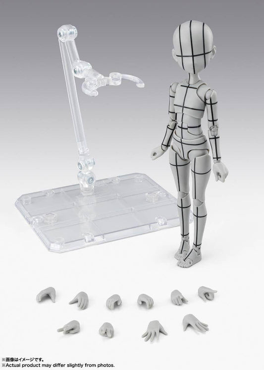 Bandai S.H.Figuarts Body-chan -Ken Sugimori- Edition -Wire Frame- (Gray Color Ver.) (Completed)