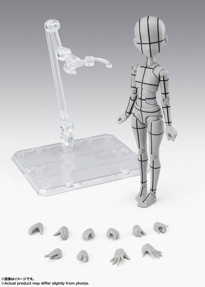Bandai S.H.Figuarts Body-chan -Ken Sugimori- Edition -Wire Frame- (Gray Color Ver.) (Completed)