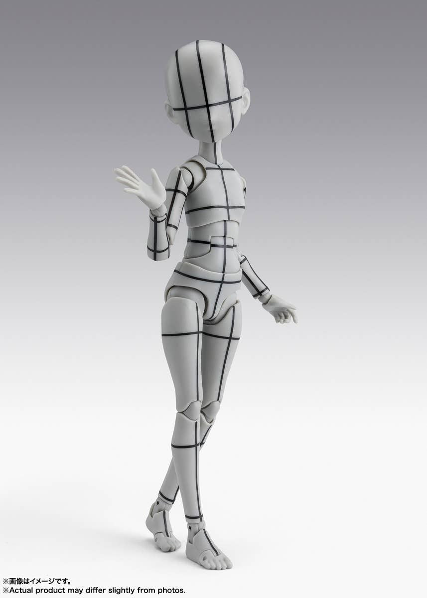 Bandai S.H.Figuarts Body-chan -Ken Sugimori- Edition -Wire Frame- (Gray Color Ver.) (Completed)