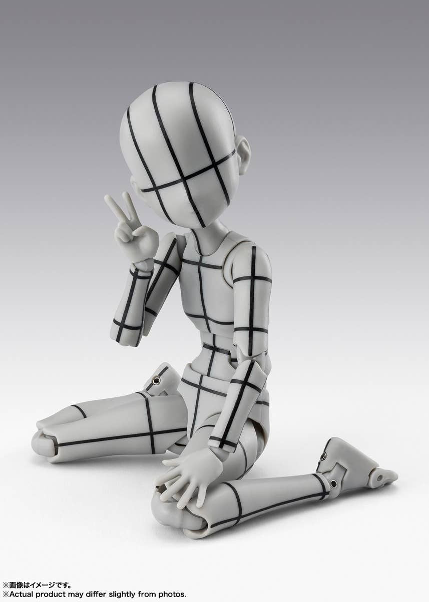 Bandai S.H.Figuarts Body-chan -Ken Sugimori- Edition -Wire Frame- (Gray Color Ver.) (Completed)