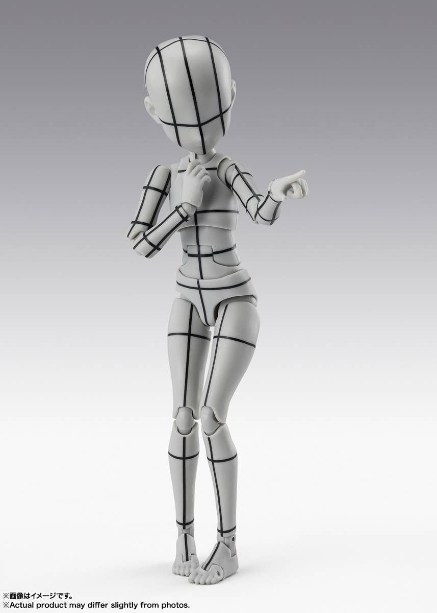Bandai S.H.Figuarts Body-chan -Ken Sugimori- Edition -Wire Frame- (Gray Color Ver.) (Completed)