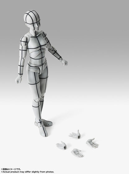 Bandai S.H.Figuarts Body-chan -Sport- Edition -Wire Frame- (Gray Color Ver.) (Completed)