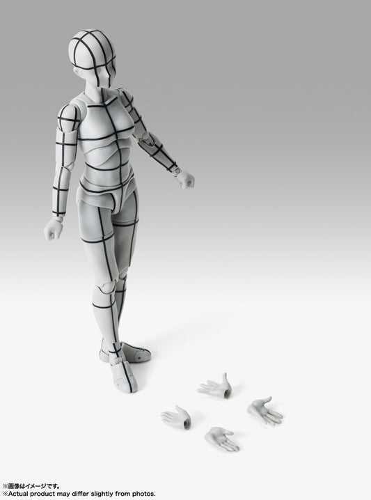 Bandai S.H.Figuarts Body-chan -Sport- Edition -Wire Frame- (Gray Color Ver.) (Completed)