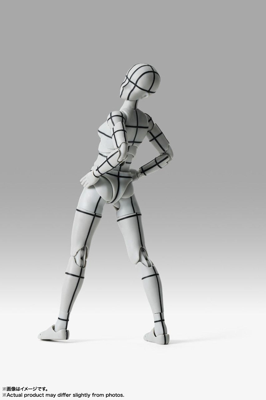 Bandai S.H.Figuarts Body-chan -Sport- Edition -Wire Frame- (Gray Color Ver.) (Completed)