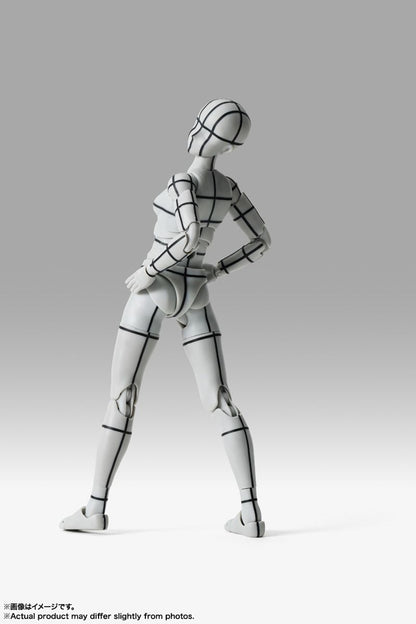 Bandai S.H.Figuarts Body-chan -Sport- Edition -Wire Frame- (Gray Color Ver.) (Completed)