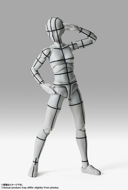 Bandai S.H.Figuarts Body-chan -Sport- Edition -Wire Frame- (Gray Color Ver.) (Completed)