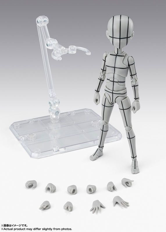 Bandai S.H.Figuarts Body-kun -Ken Sugimori- Edition -Wire Frame- (Gray Color Ver.) (Completed)