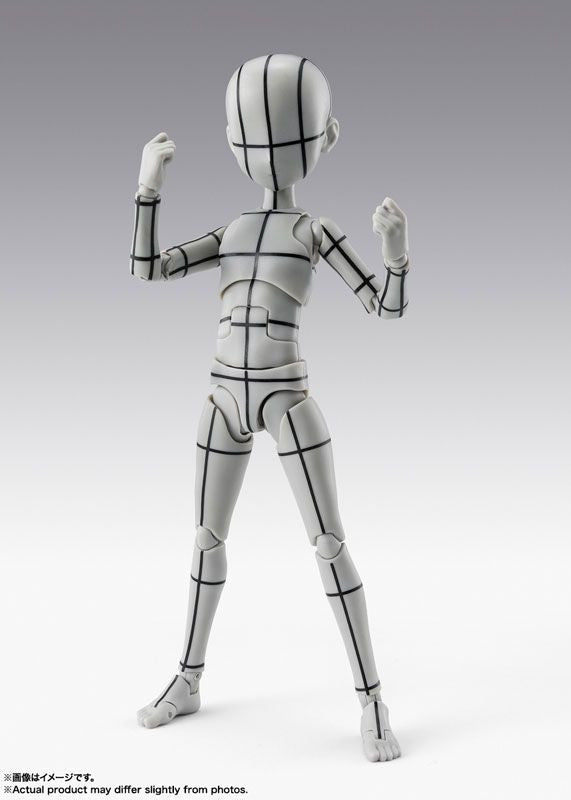 Bandai S.H.Figuarts Body-kun -Ken Sugimori- Edition -Wire Frame- (Gray Color Ver.) (Completed)