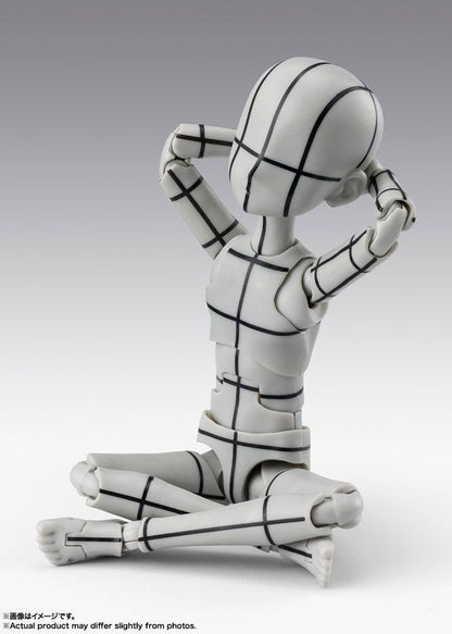 Bandai S.H.Figuarts Body-kun -Ken Sugimori- Edition -Wire Frame- (Gray Color Ver.) (Completed)