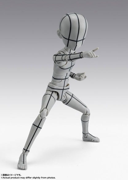 Bandai S.H.Figuarts Body-kun -Ken Sugimori- Edition -Wire Frame- (Gray Color Ver.) (Completed)
