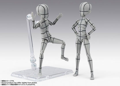 Bandai S.H.Figuarts Body-kun -Ken Sugimori- Edition -Wire Frame- (Gray Color Ver.) (Completed)