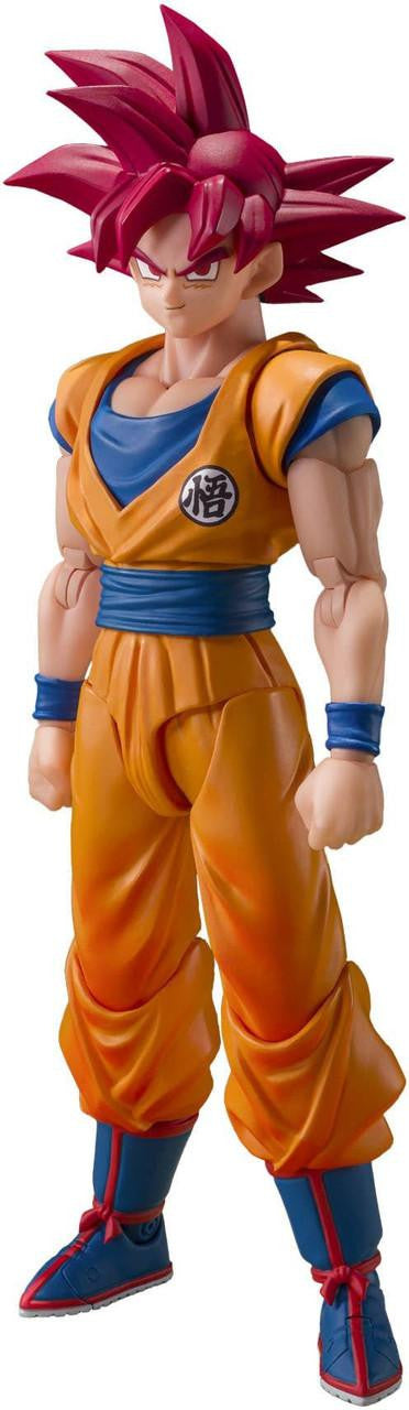 Bandai S.H.Figuarts Super Saiyan God Son Goku (Kami no Ki o Matoishi Sugata) (Completed) (Dragon Ball)