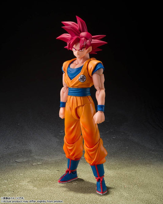 Bandai S.H.Figuarts Super Saiyan God Son Goku (Kami no Ki o Matoishi Sugata) (Completed) (Dragon Ball)
