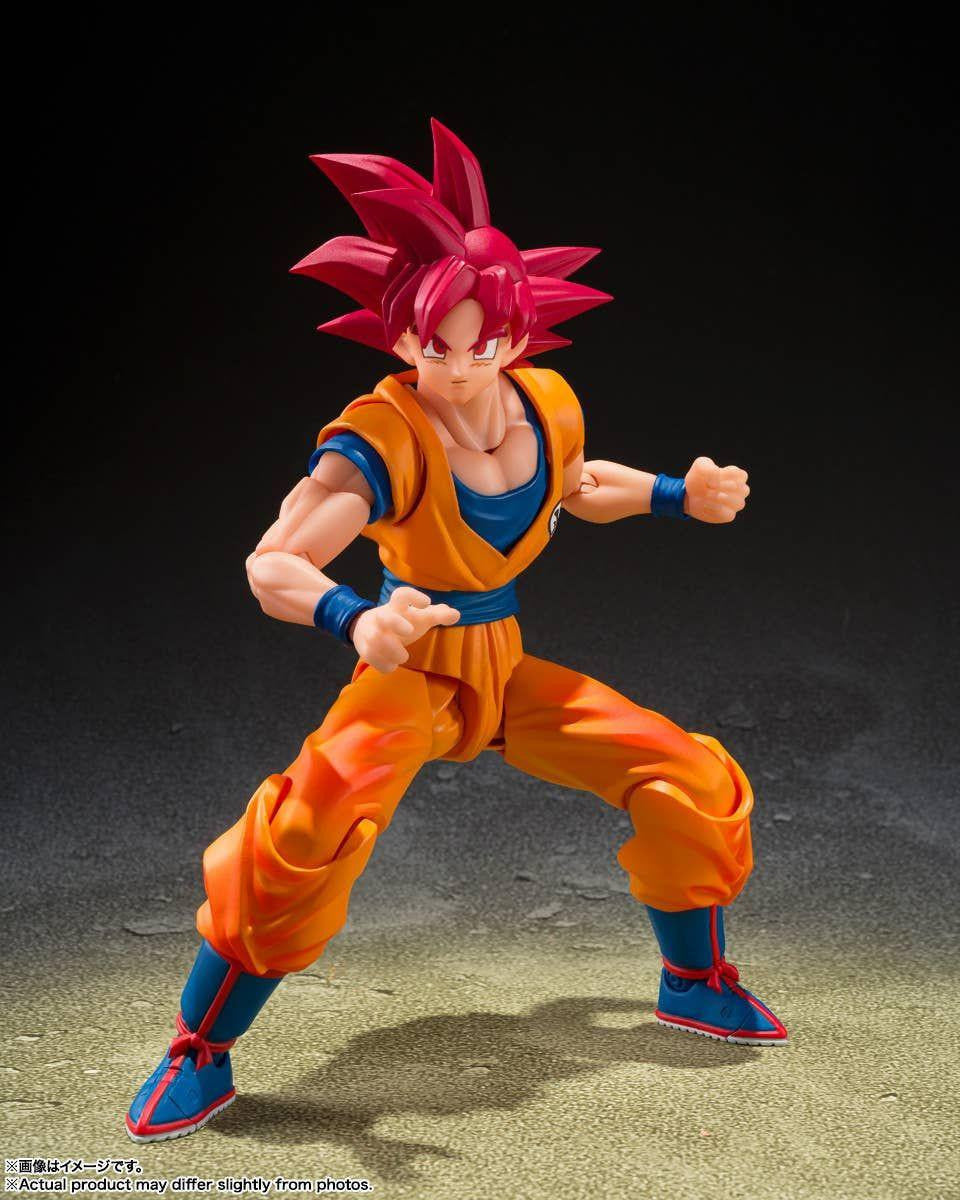 Bandai S.H.Figuarts Super Saiyan God Son Goku (Kami no Ki o Matoishi Sugata) (Completed) (Dragon Ball)