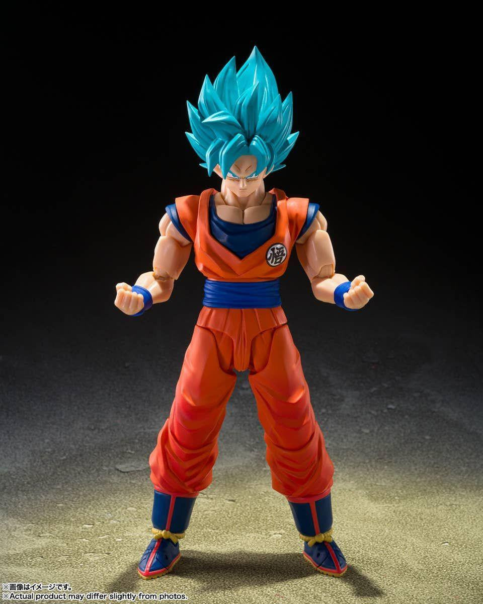 Bandai S.H.Figuarts Super Saiyan God Super Saiyan Son Goku (Genkai o Koeshi Aoki Chikara) (Completed) (Dragon Ball)