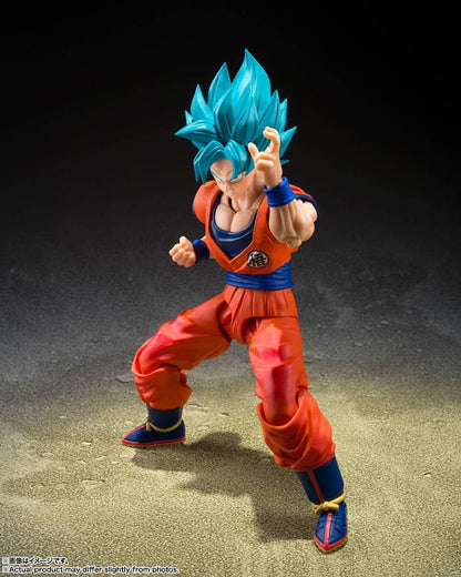 Bandai S.H.Figuarts Super Saiyan God Super Saiyan Son Goku (Genkai o Koeshi Aoki Chikara) (Completed) (Dragon Ball)