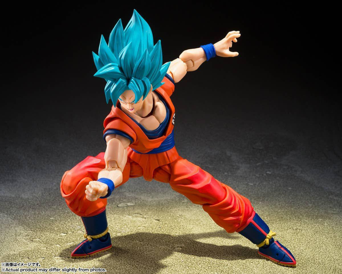 Bandai S.H.Figuarts Super Saiyan God Super Saiyan Son Goku (Genkai o Koeshi Aoki Chikara) (Completed) (Dragon Ball)