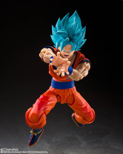 Bandai S.H.Figuarts Super Saiyan God Super Saiyan Son Goku (Genkai o Koeshi Aoki Chikara) (Completed) (Dragon Ball)