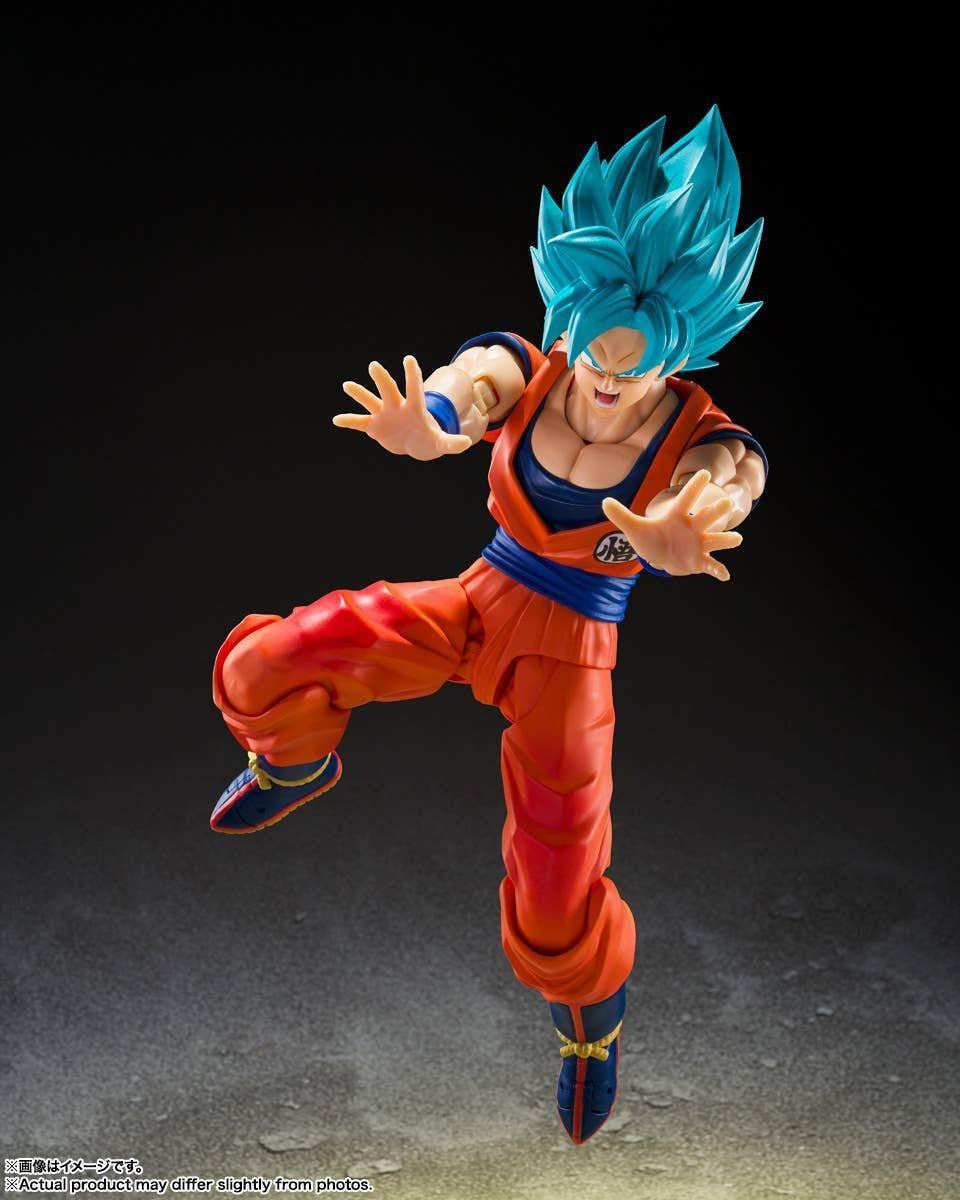 Bandai S.H.Figuarts Super Saiyan God Super Saiyan Son Goku (Genkai o Koeshi Aoki Chikara) (Completed) (Dragon Ball)