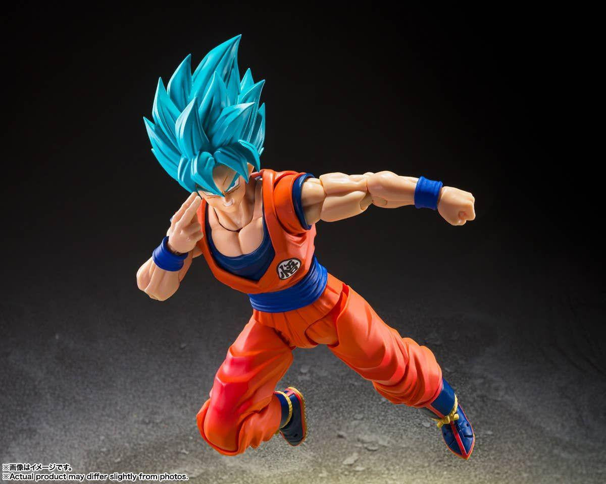 Bandai S.H.Figuarts Super Saiyan God Super Saiyan Son Goku (Genkai o Koeshi Aoki Chikara) (Completed) (Dragon Ball)